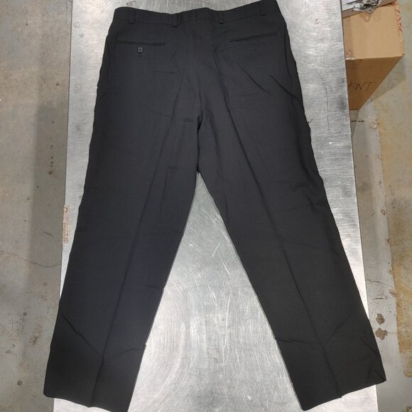 Excellent Condition Calvin Klein Men's Dress Pants Black 100% Wool Size 36x30 - Picture 3 of 3